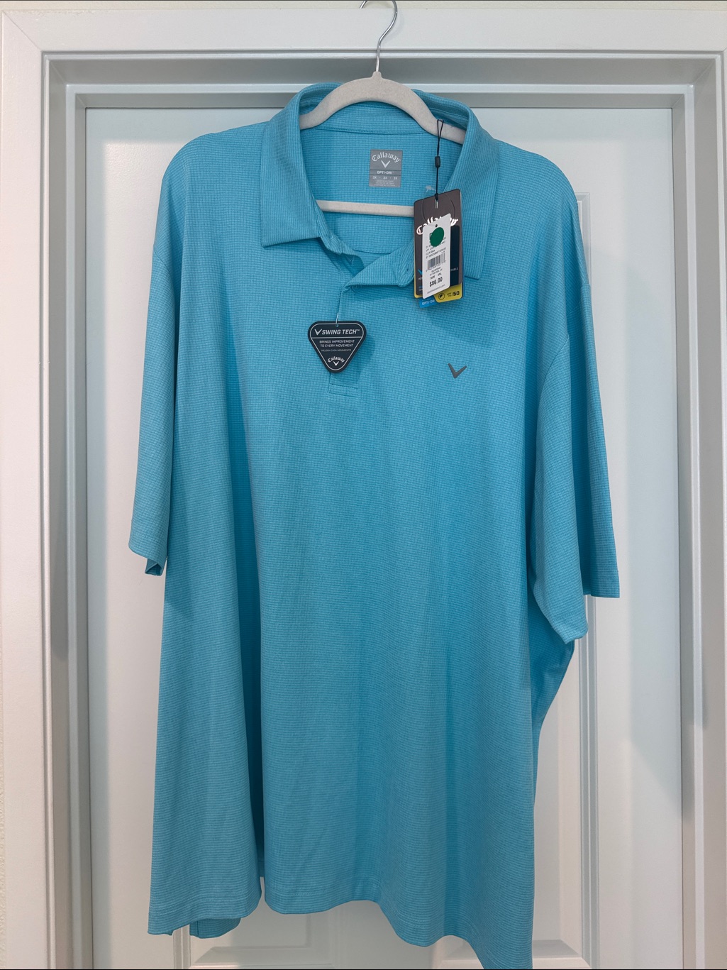 Callaway Men’s Aqua Blue Performance Polo